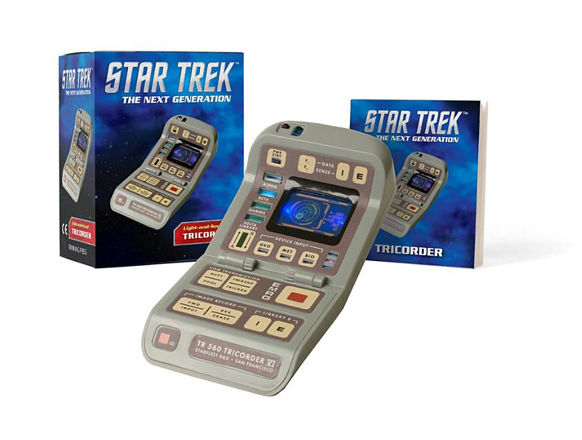 スタートレック 宇宙艦3隻、コミュニケーター、トリコーダー、艦長席等 ジャンク品 スタートレック：光と音のトリコーダー レプリカミニサイズ / Star