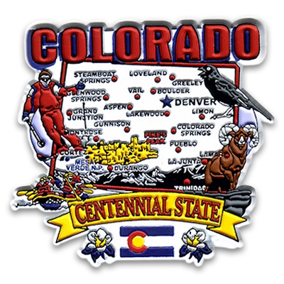 Colorado State Map T-Shirt