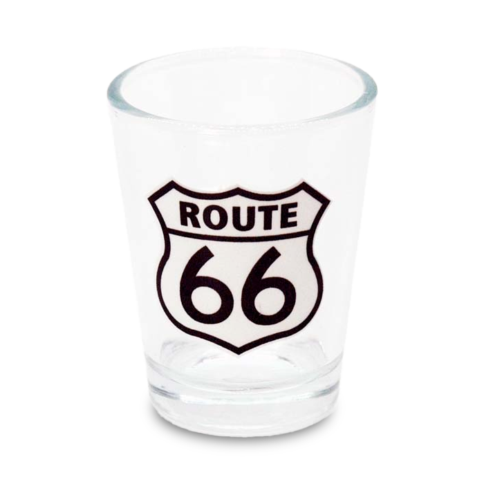 Route 66 Shot Glass Shield - Main Image