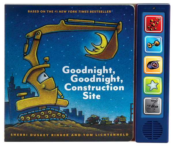Goodnight Goodnight Construction Site Sound Book (Construction Books for Kids, Books with Sound for Toddlers, Children's Truck Books, Read Aloud Book)