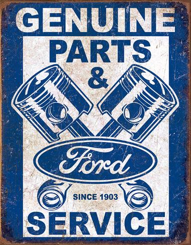 Tin Sign: Ford Service - Pistons