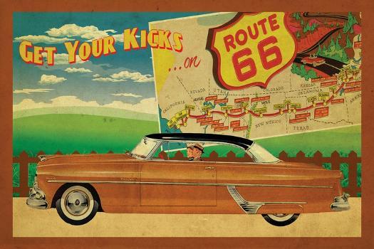 Route 66 II アメリカンインテリア ポスター