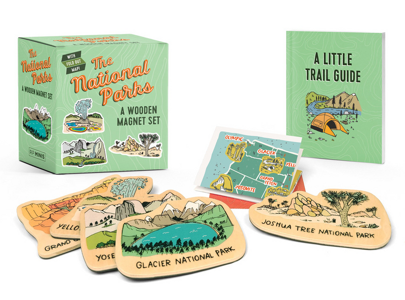 国立公園木製マグネットセット（国立公園を愛する人の本)
 / The National Parks: A Wooden Magnet Set (This Is a Book for People Who Love)