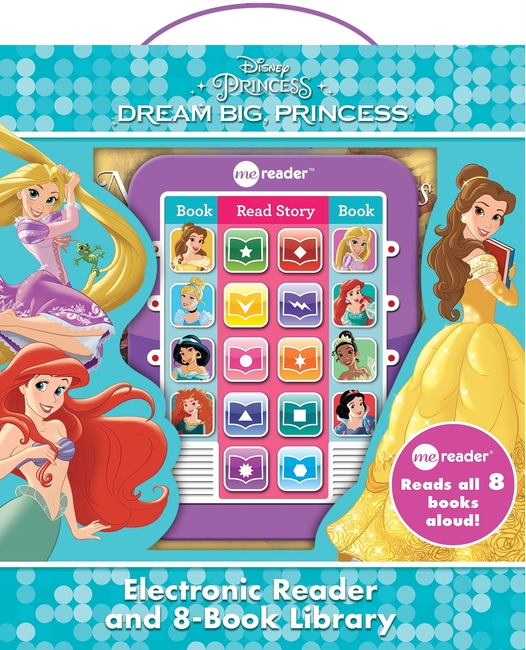 ディズニープリンセス ドリーム・ビッグ、プリンセス・ミー・リーダー 電子書籍リーダー＆8冊ライブラリー サウンドブックセット/ Disney Princess: Dream Big, Princess Me Reader Electronic Reader and 8-Book Library Sound Book Set [With Other and Battery]