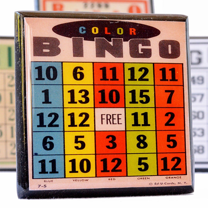 ビンゴ！ ヴィンテージビンゴカード コースターセット / Bingo! Vintage Bingo Card Coaster Set