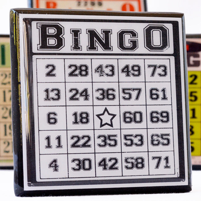 Bingo! Vintage Bingo Card Coaster Set