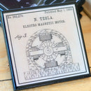 the Great Inventors: Patent Art Drink Coaster Set