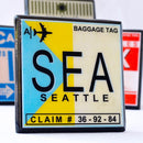 Now Boarding: Airport Code Drink Coaster Set