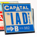 Now Boarding: Airport Code Drink Coaster Set