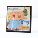 You'Ve Got Mail: Vintage Airmail Ephemera Drink Coaster Set
