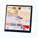 You'Ve Got Mail: Vintage Airmail Ephemera Drink Coaster Set
