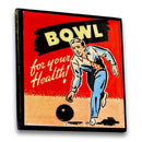 Lets Bowl! Vintage Bowling Coaster Set