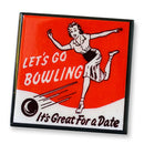 Lets Bowl! Vintage Bowling Coaster Set