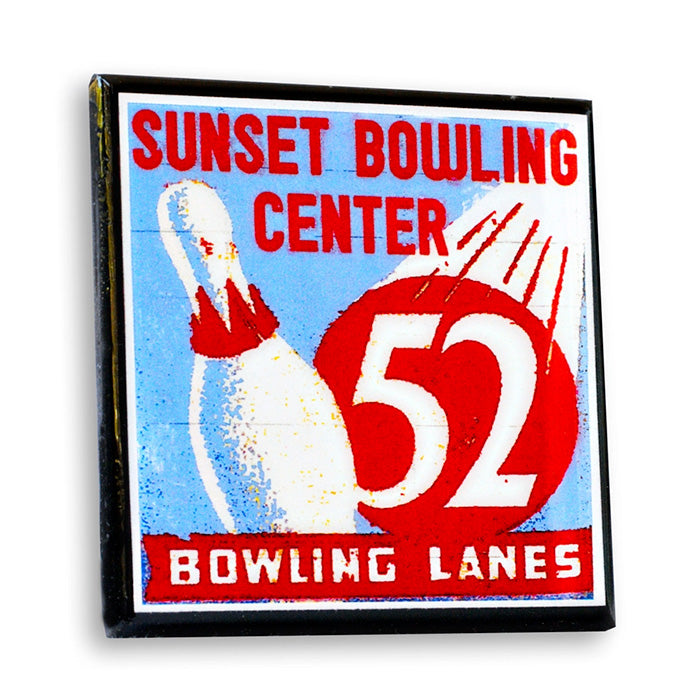 Lets Bowl! Vintage Bowling Coaster Set