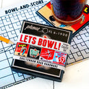 Lets Bowl! Vintage Bowling Coaster Set