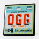 Ticket To Paradise Vintage Hawaii Airport Code Coaster