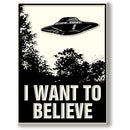UFO「I Want to Believe」ポスターマグネット / UFO "I Want to Believe" Poster Magnet