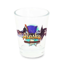 アラスカ州 ショットグラス（1.5oz）[州のアイコン] / Alaska Shot Glass Elements (1.5oz)
