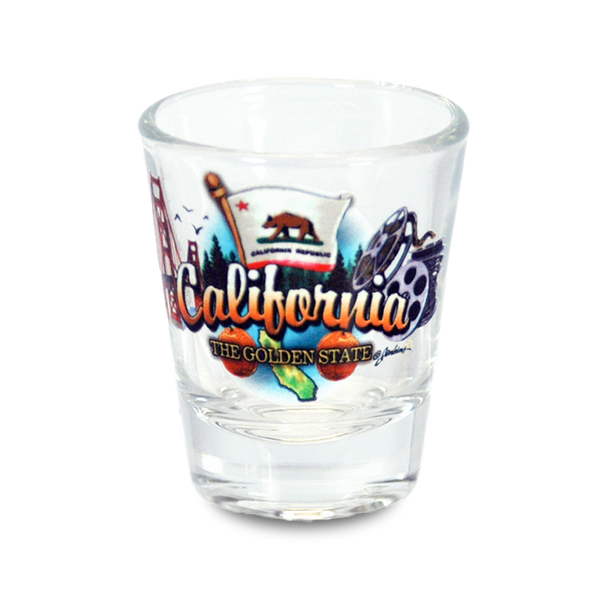 thumbnail image 2 of California State Elements Map Shot Glass – World By Shotglass – Multicolor 2 of 5