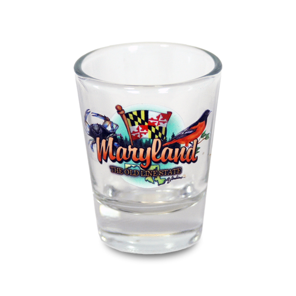 Maryland Shot Glass Elements (1.5oz)