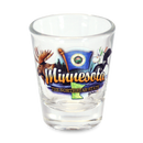 ミネソタ州 ショットグラス（1.5oz）[州のアイコン] / Minnesota Shot Glass Elements (1.5oz)