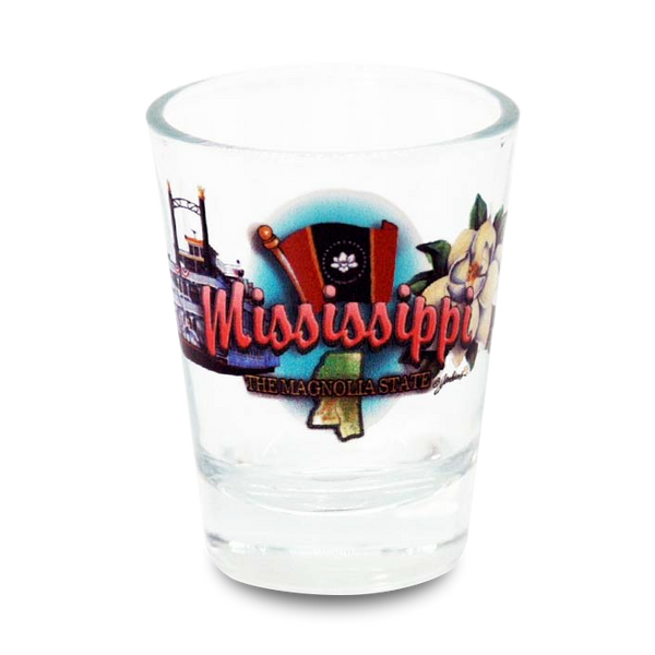 ミシシッピ州 ショットグラス（1.5oz）[州のアイコン] / Mississippi Shot Glass Elements (1.5oz)