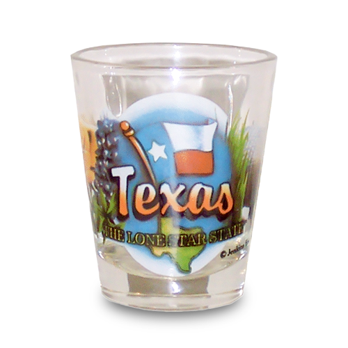 テキサス州 ショットグラス（1.5oz）[州のアイコン] / Texas Shot Glass Elements (1.5oz)