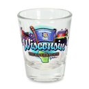 Wisconsin Shot Glass Elements (1.5oz)