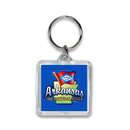 アーカンソー州 キーホルダー [地図と旗] / Arkansas Keychain Lucite Map & Flag