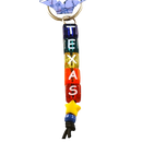 Texas Keychain Beaded