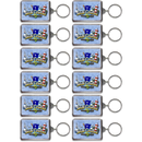 South Carolina Keychain Lucite Elements