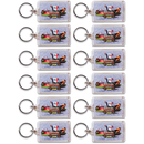 Iowa Keychain Lucite Elements