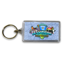 ウィスコンシン州 キーホルダー [州のアイコン]  / Wisconsin Keychain Lucite Elements