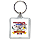 Tennessee Keychain Lucite State Map