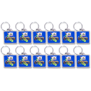 California Keychain Lucite Map & Flag