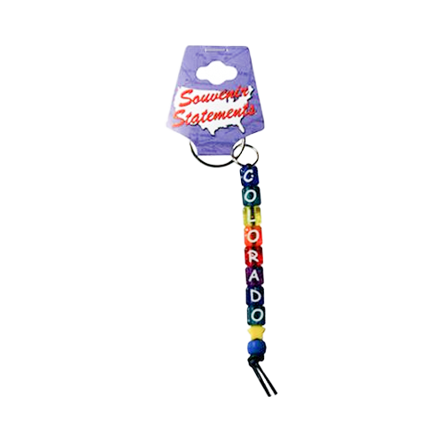 コロラド州 ビーズキーホルダー / Colorado Keychain Beaded