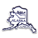 アラスカ州 マグネット 2D 2色 / Alaska Magnet 2D 2 color