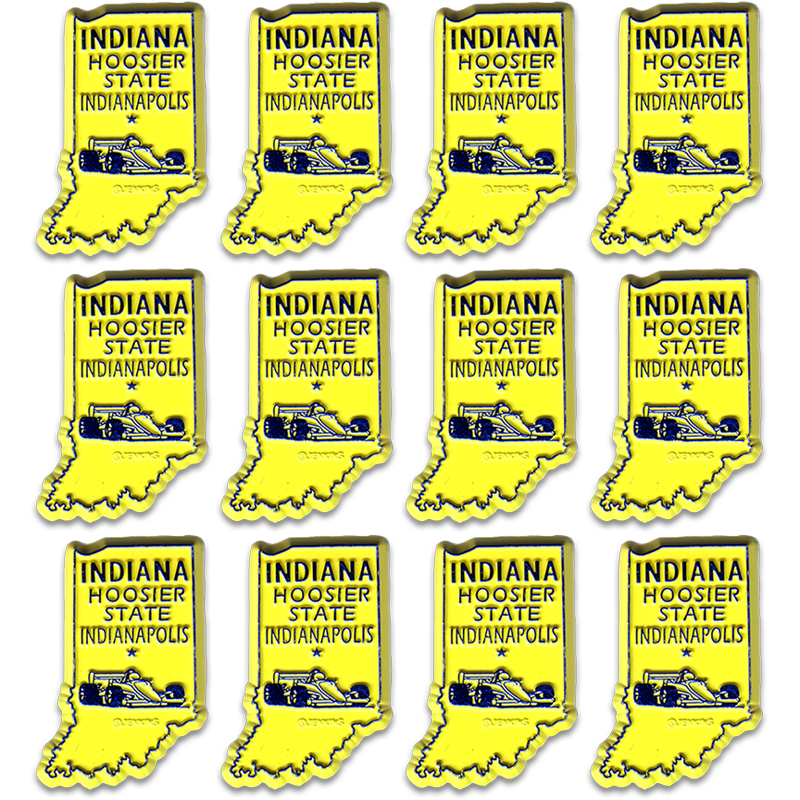 インディアナ州 マグネット 2D 2色 / Indiana Magnet 2D 2 color