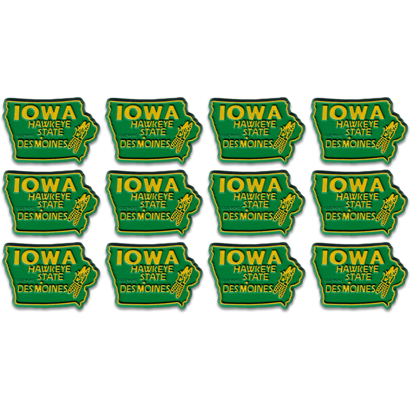 アイオワ州 マグネット 2D 2色 / Iowa Magnet 2D 2 color