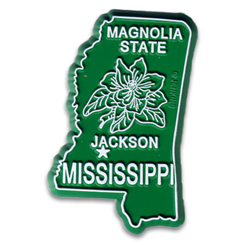 ミシシッピ州 マグネット 2D 2色 / Mississippi Magnet 2D 2 color