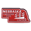 ネブラスカ州 マグネット 2D 2色 / Nebraska Magnet 2D 2 color
