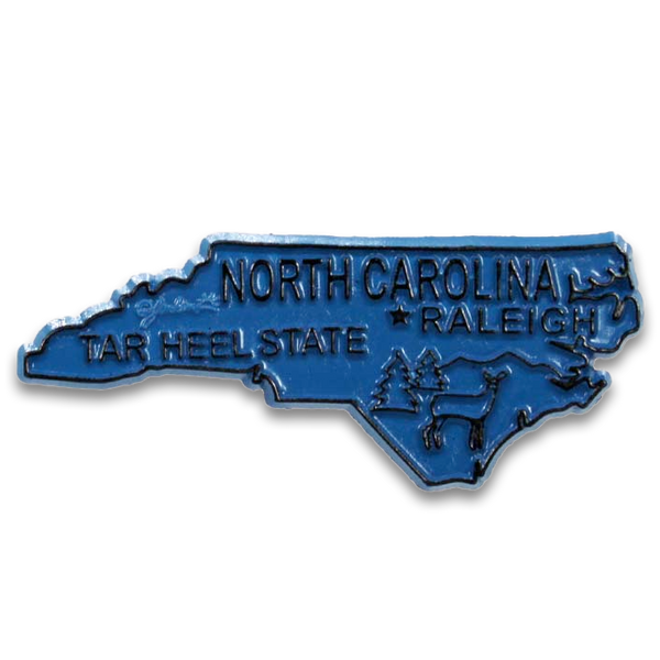 ノースカロライナ州 マグネット 2D 2色 / North Carolina Magnet 2D 2 color