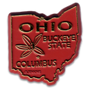 オハイオ州 マグネット 2D 2色 / Ohio Magnet 2D 2 color