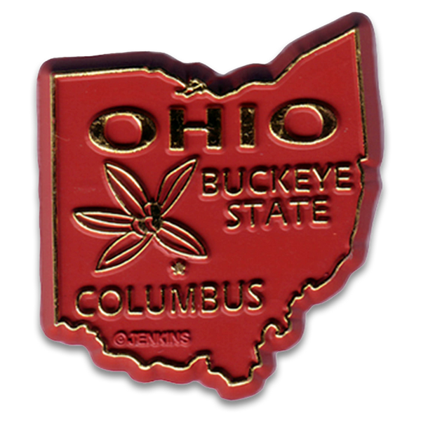 オハイオ州 マグネット 2D 2色 / Ohio Magnet 2D 2 color