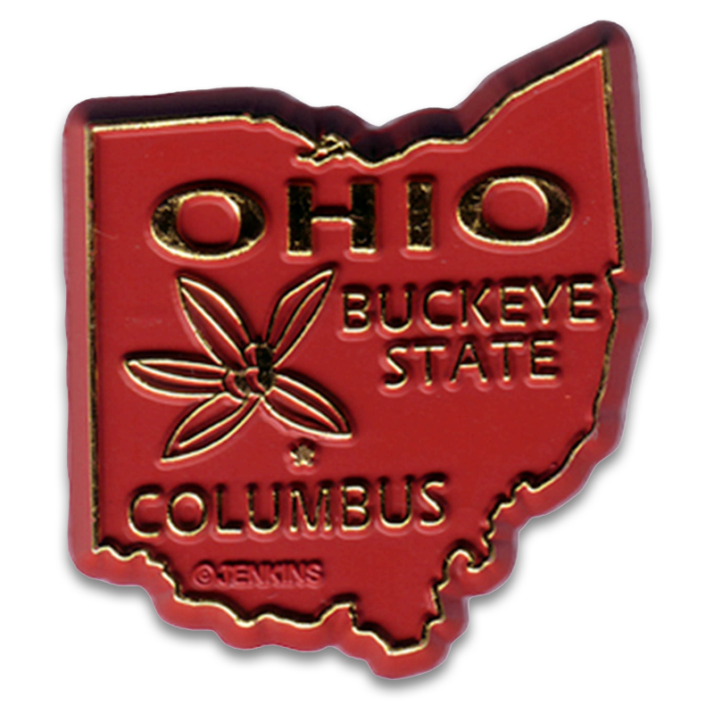 オハイオ州 マグネット 2D 2色 / Ohio Magnet 2D 2 color