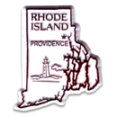 Rhode Island Magnet 2D 2 color