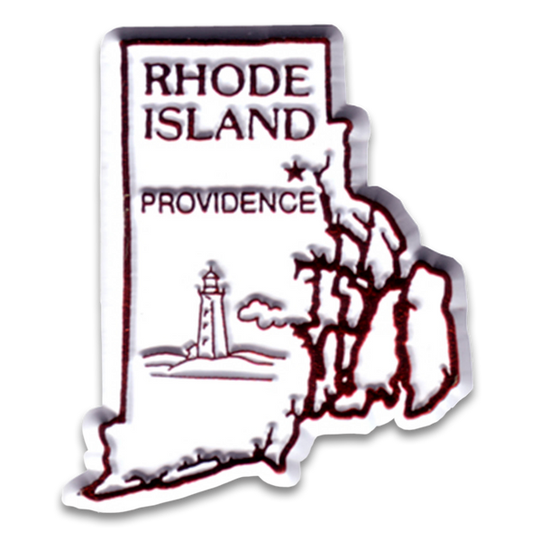 ロードアイランド州 マグネット 2D 2色 / Rhode Island Magnet 2D 2 color