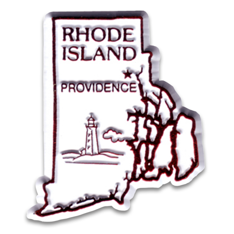 ロードアイランド州 マグネット 2D 2色 / Rhode Island Magnet 2D 2 color