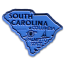 サウスカロライナ州 マグネット 2D 2色 / South Carolina Island Magnet 2D 2 color