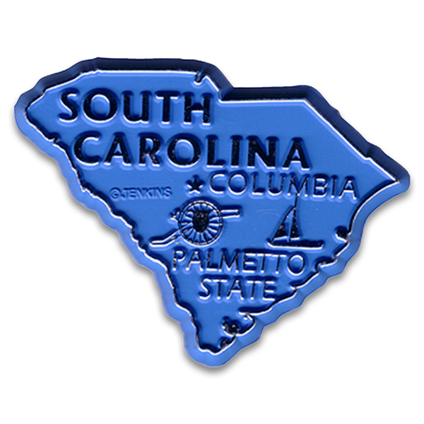 South Carolina Island Magnet 2D 2 color